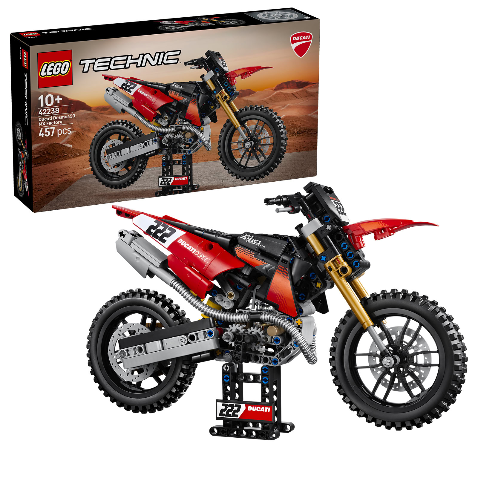 ▻ Nouveauté LEGO Technic 2026 : 42238 Ducati Desmo450 MX Factory